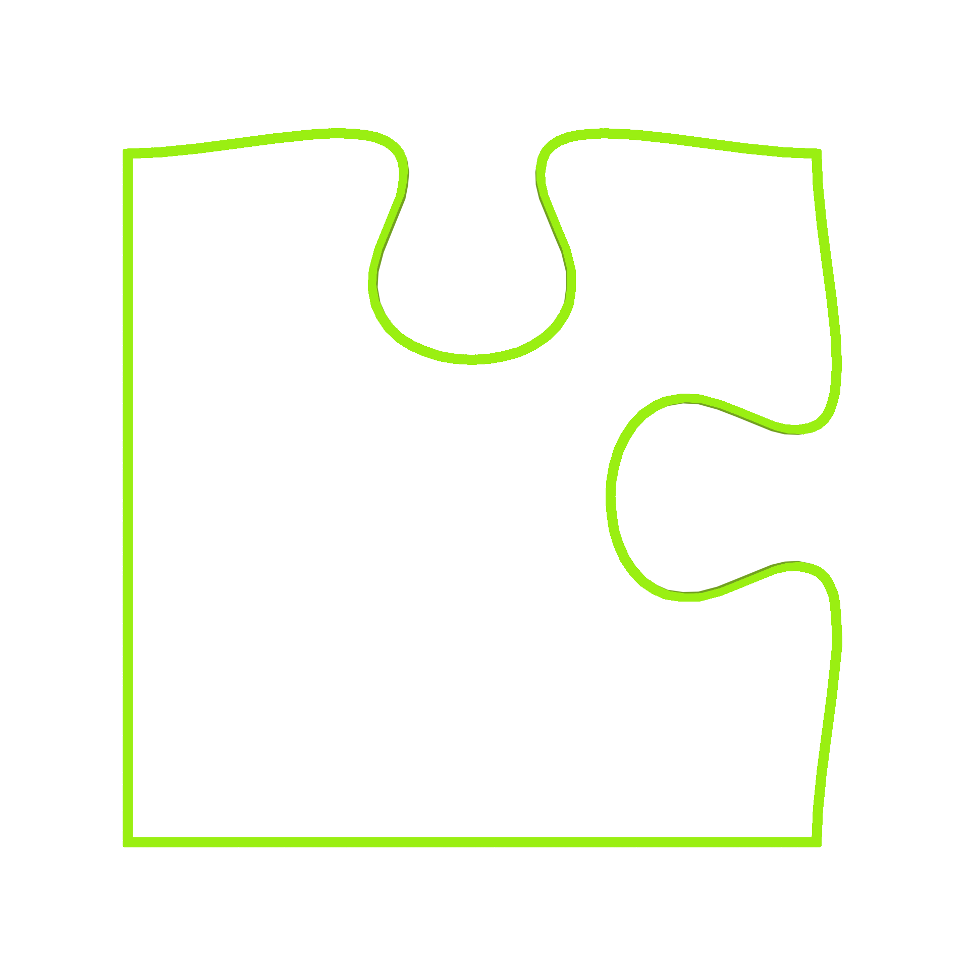 Puzzle-Teil grün